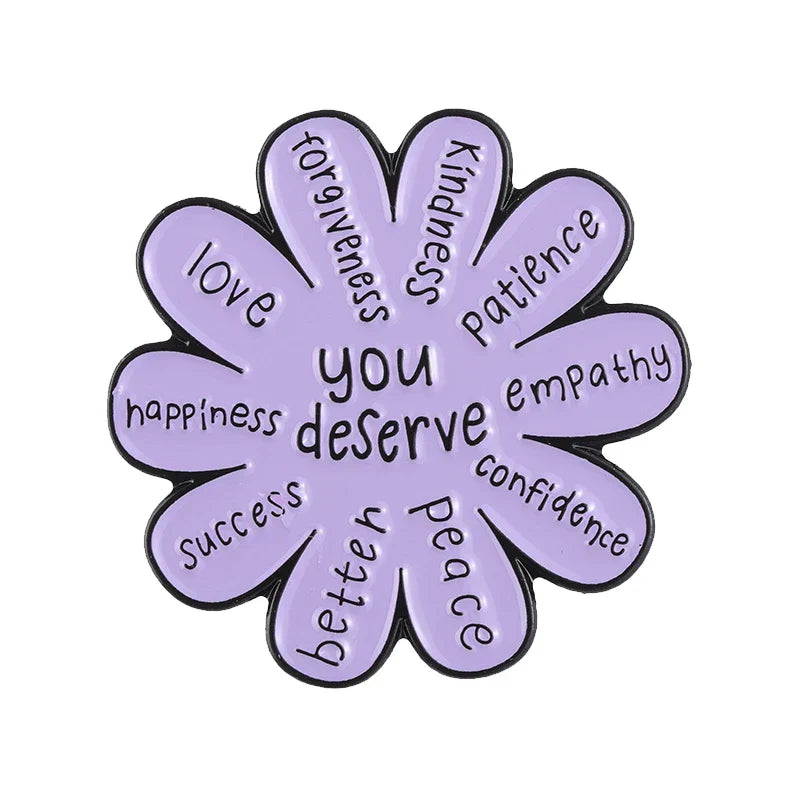 Kind Mind Enamel Pin Brooch Lapel Backpack Badge Gift