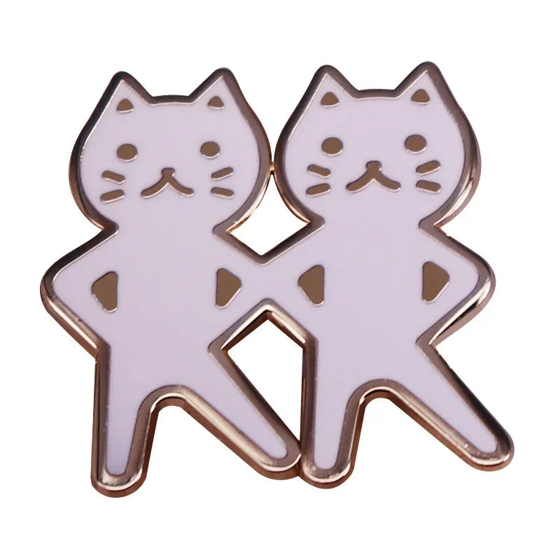 Cartoon Animal Enamel Pins Cute Pet Brooch Backpack Hat Bag Lapel Badges Gifts