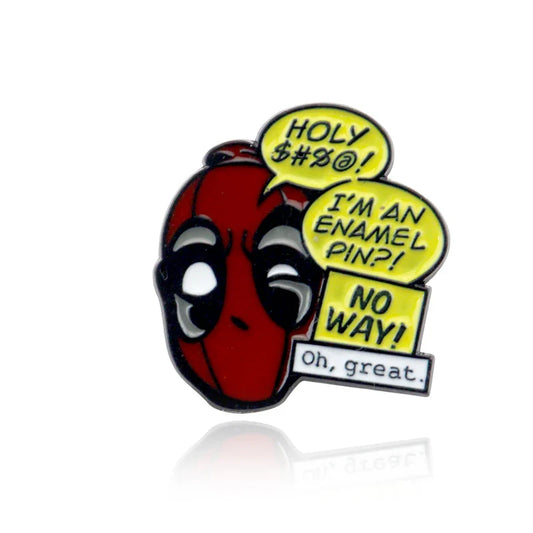 Deadpool Enamel Pin Brooch Badge for Men and Boys