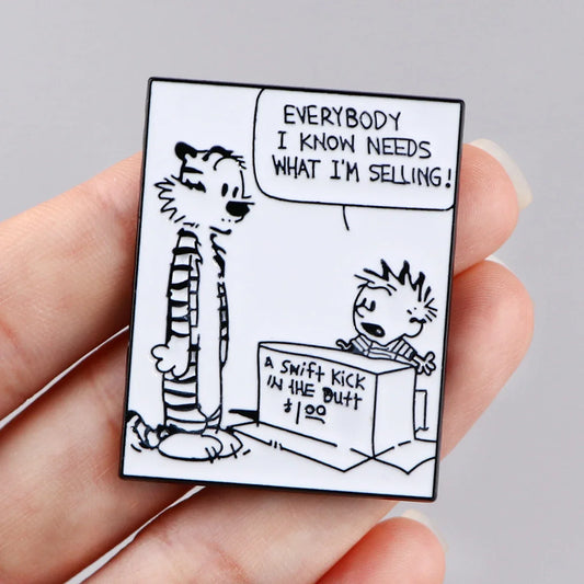 Comic Dialogue Enamel Pins Personalized Brooch Lapel Badges Fashion Accessories Gifts