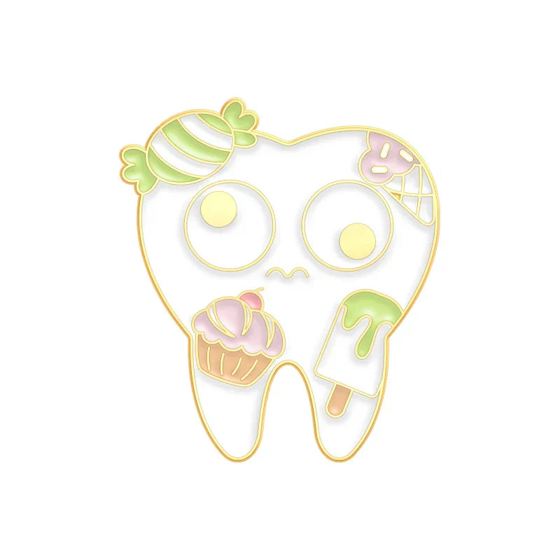 Cute Tooth Enamel Pin Dentist Gift Jewelry
