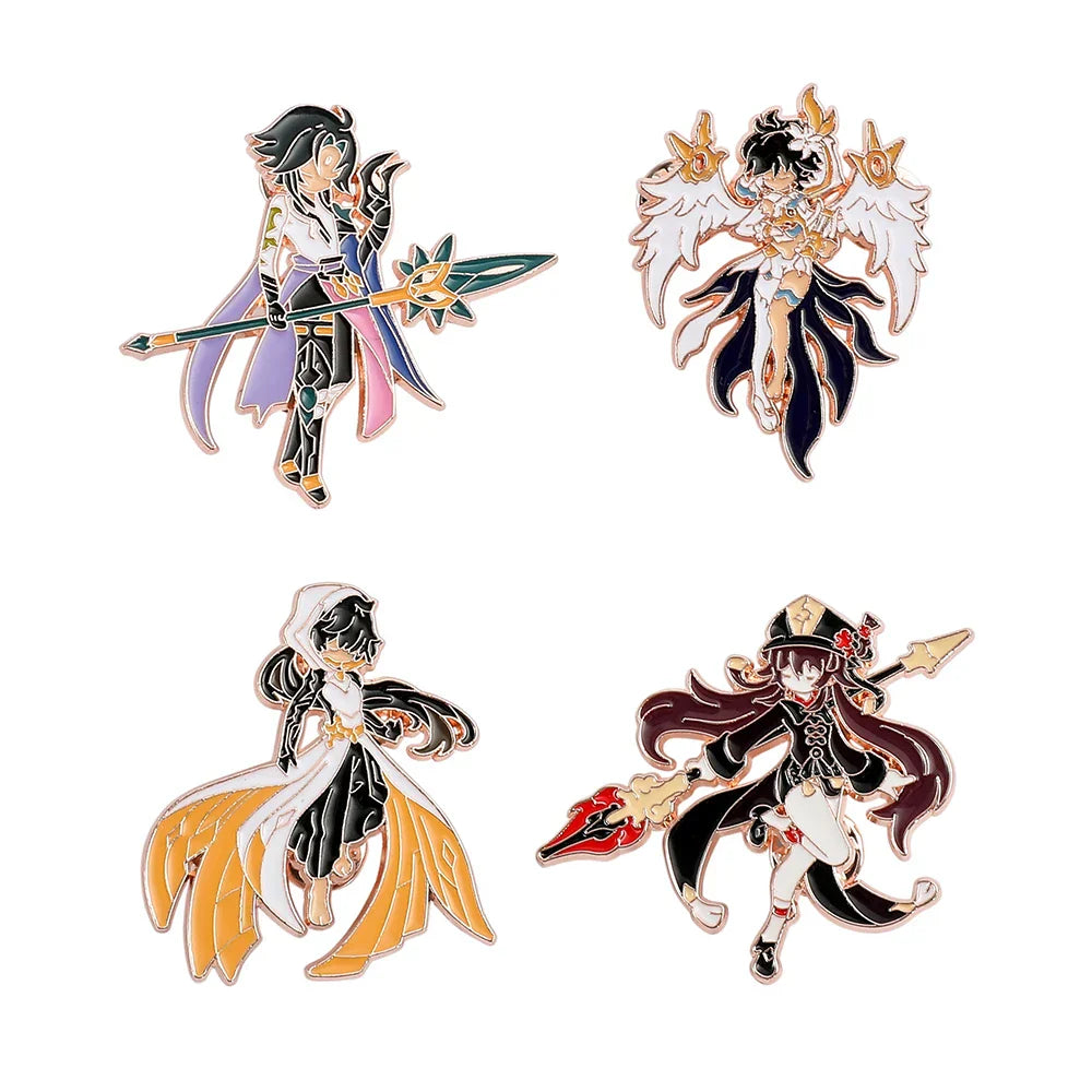 Genshin Impact Enamel Pin Set - Brooch Badge Accessories