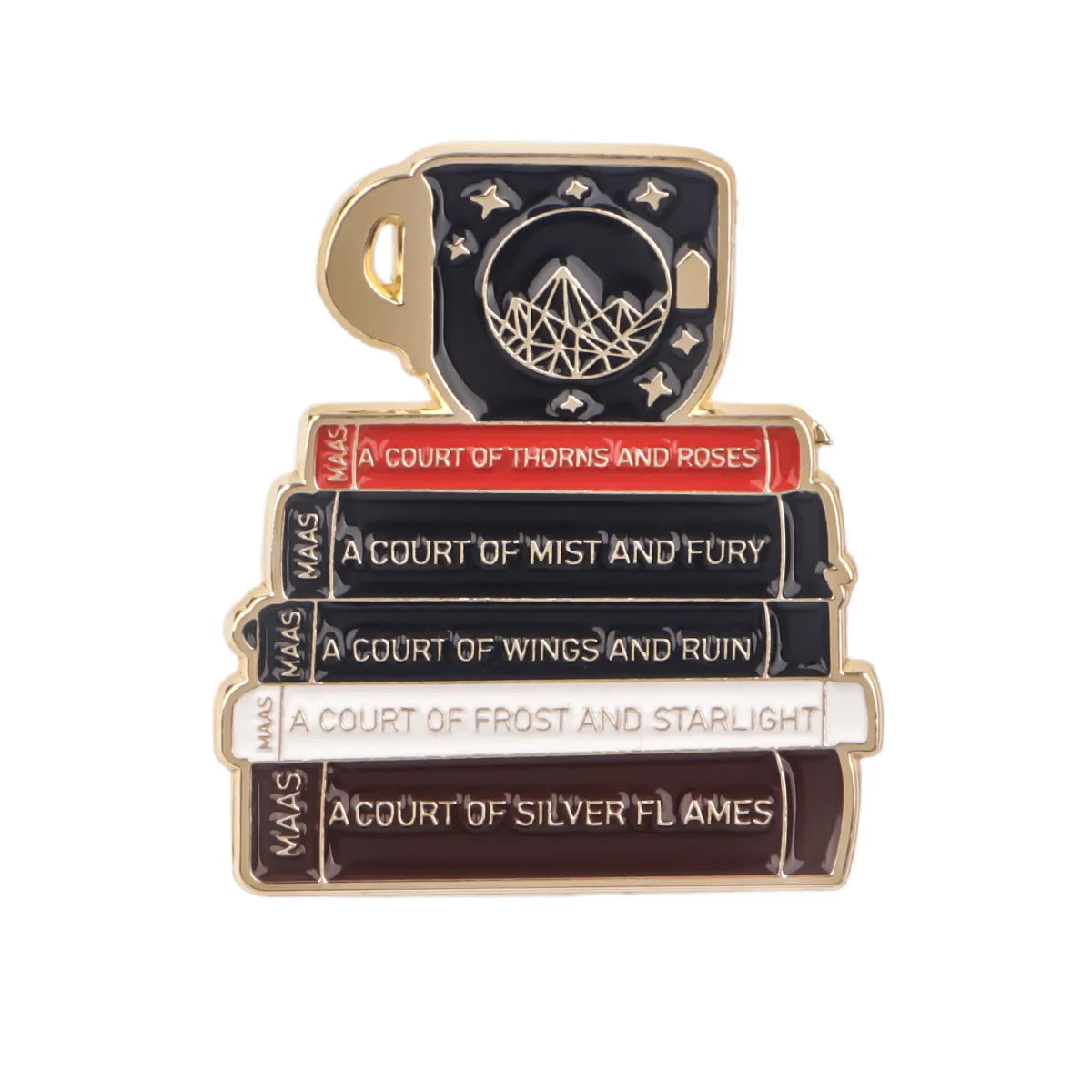 ACOTAR Enamel Pin Fantasy Novel Badge Bookish Gift