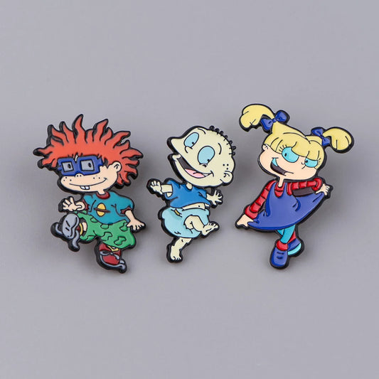Cartoon Enamel Lapel Pins Brooches for Backpacks & Clothing Accessories