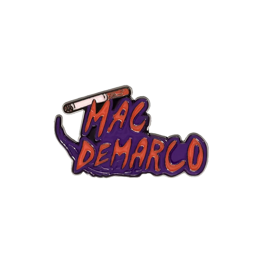 MAC-DEMARCO Red Letter Brooch Funny Cigarette Metal Badge Pin Jewelry Gift