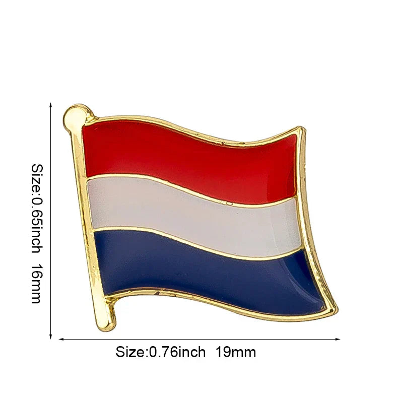 Netherlands Flag Lapel Pin Badge Brooch KS-0076