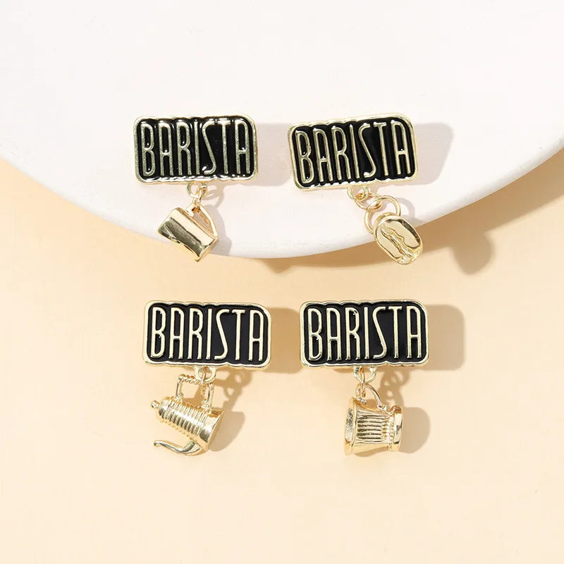 Coffee Maker Enamel Pin Set for Backpacks, Apparel, Hats