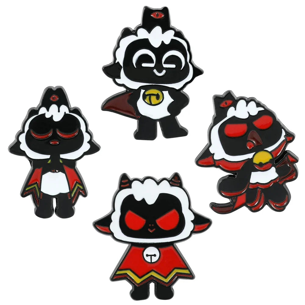 Cult of the Lamb Enamel Pins Anime Game Backpack Brooch Jewelry Gift