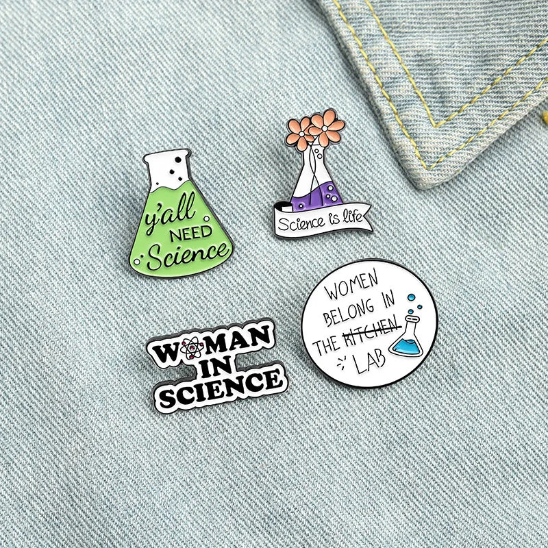 Beaker Enamel Pin Brooch Lapel Badge Fashion Jewelry Gift