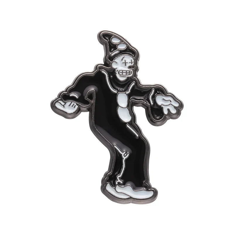 Halloween Clown Enamel Pin Badge Punk Brooch Metal Lapel Backpack Jewelry Gift Goth Wholesale