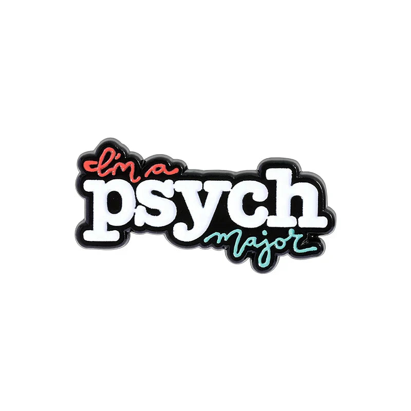 Psychology Mental Health Enamel Pin Social Anxiety Brooch Lapel Badge