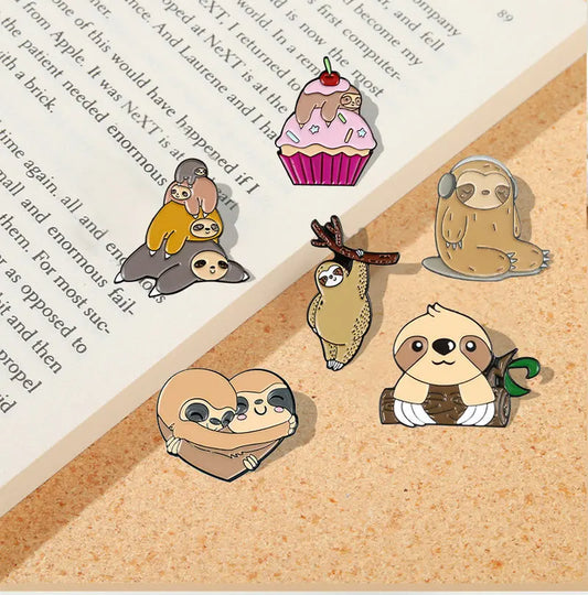 Sloth Enamel Pin Badge Jewelry Gift for Kids