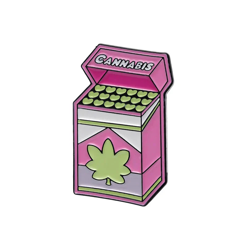Funny Big Butt Heart Enamel Pin - Weed Chronic Brooch Lapel Badge Gift