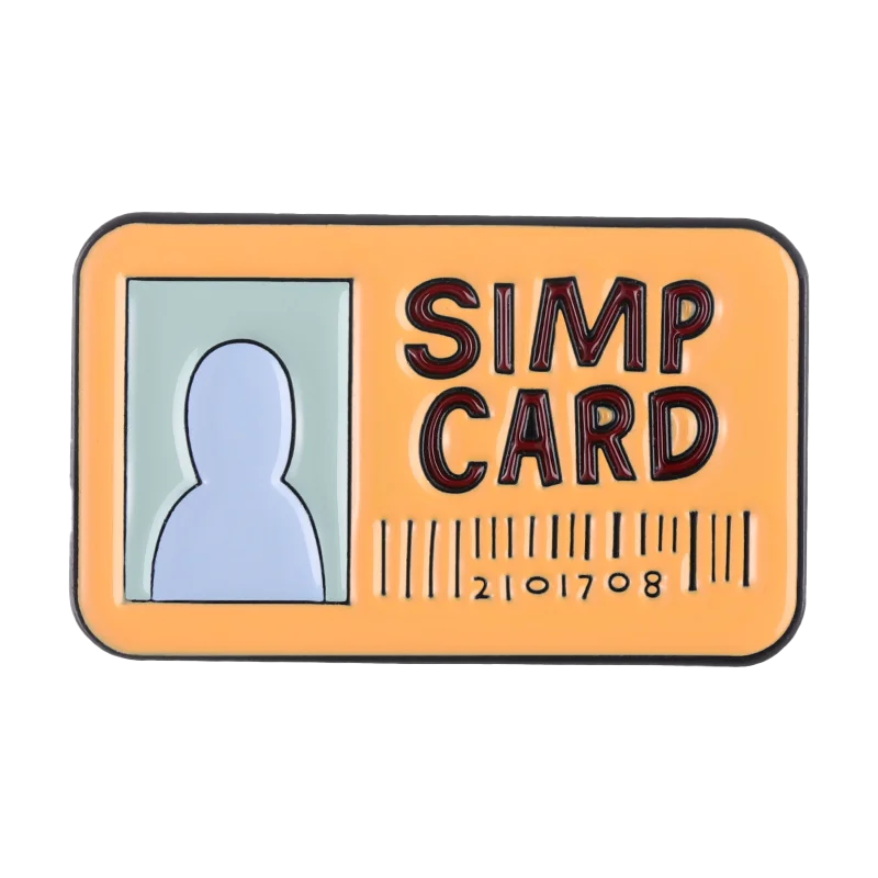 Identity Card Enamel Pin Badge Brooch for Women Lapel Clothes Metal Hat Backpack Decor Gift Wholesale
