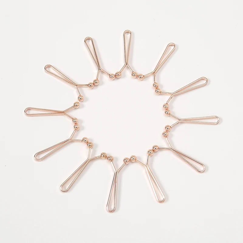 Wholesale 12pcs Scarf Clip Brooch Pins Solid Color Hijab Accessories U-Shaped 2.3*1.5cm