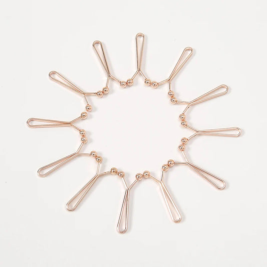 Wholesale 12pcs Scarf Clip Brooch Pins Solid Color Hijab Accessories U-Shaped 2.3*1.5cm