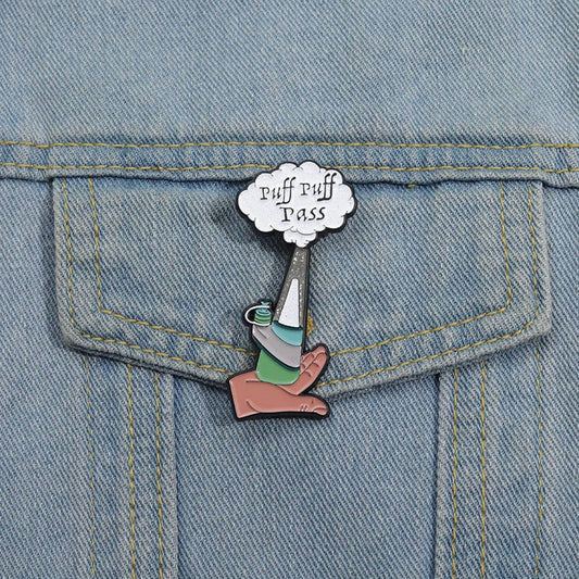 Comedy Movie Enamel Pins Custom Props Brooches Lapel Badges Cartoon Funny Jewelry Gift for Kids Friends