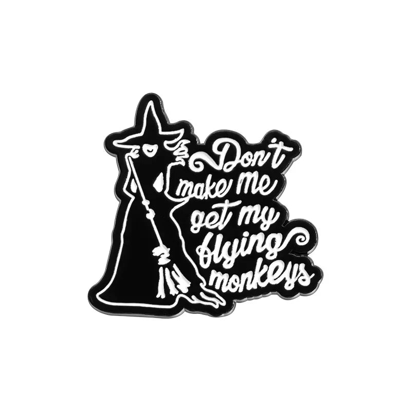 Flying Monkeys Enamel Pin Witch Halloween Brooch Lapel Badge Gift