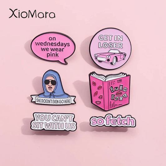 Spice Girls Enamel Pin Pink Lapel Brooch Badge Jewelry Gift