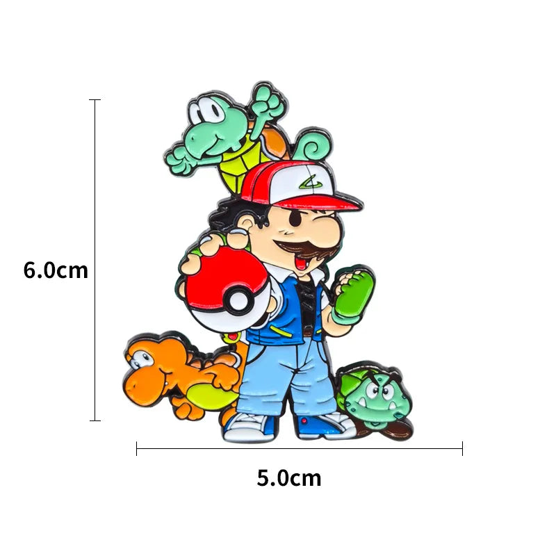 Cute Anime Dinosaur Enamel Pins Brooches Jewelry Accessories Gifts