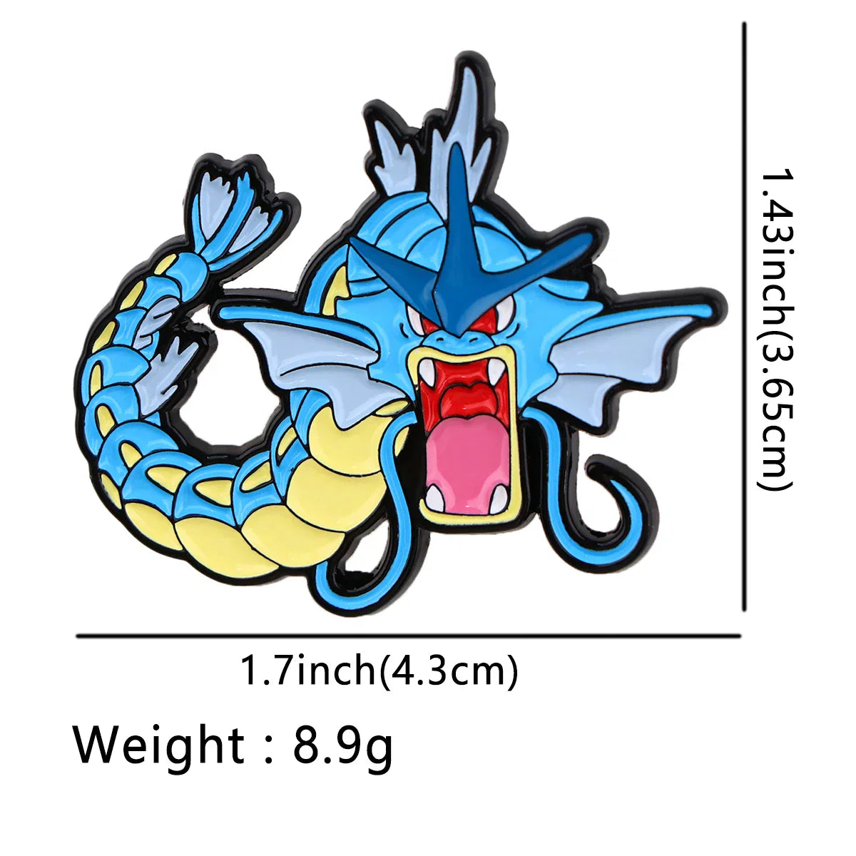 Blue Dragon Enamel Pin Brooch Badge for Clothing Accessories