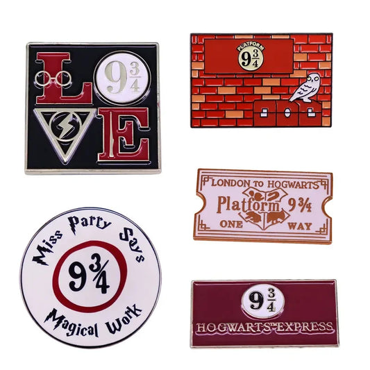 9 3/4 Magic Platform Enamel Pin Lapel Brooch Badge Gift