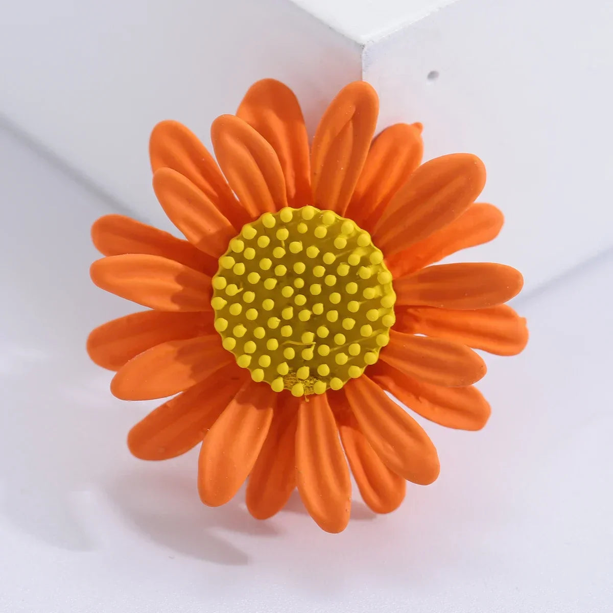 Enamel Sunflower Brooches for Women - 7-Color Flower Pins for Weddings & Parties