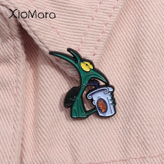 Hercules Panic Soda Enamel Pin Cartoon Villain Anime Brooch Lapel Badge Gift
