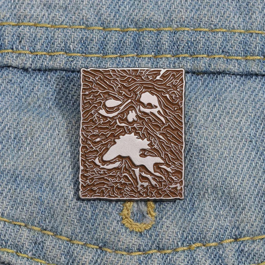 Horror Game Enamel Pins Vintage Bronze Brooch Lapel Badge for Backpack Hat Clothes Jewelry Gift