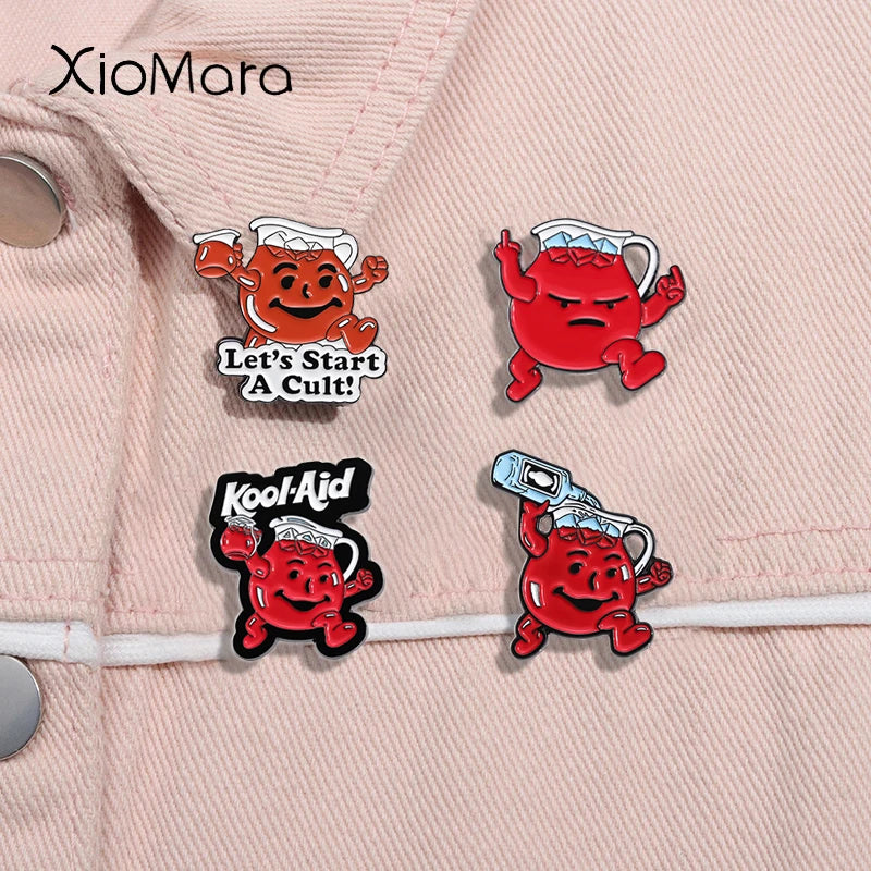 Cult Enamel Pin Summon Demons Brooch Lapel Backpack Badge Jewelry Gift