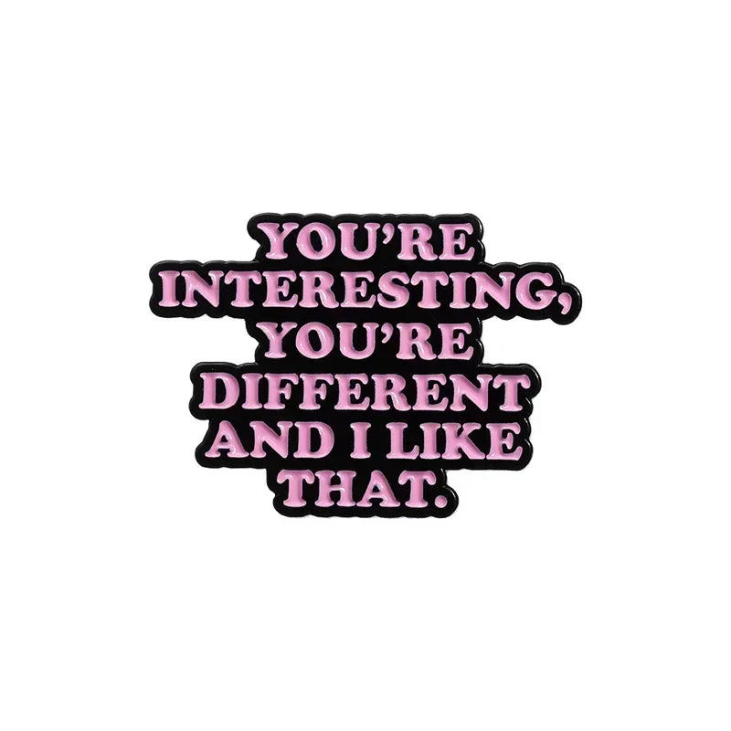 Custom Humorous Quote Enamel Pin Badge Jewelry Gift