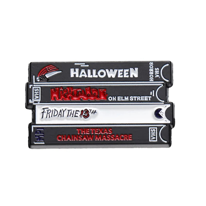 Horror Film Metal Brooch Badge for Bags & Clothes