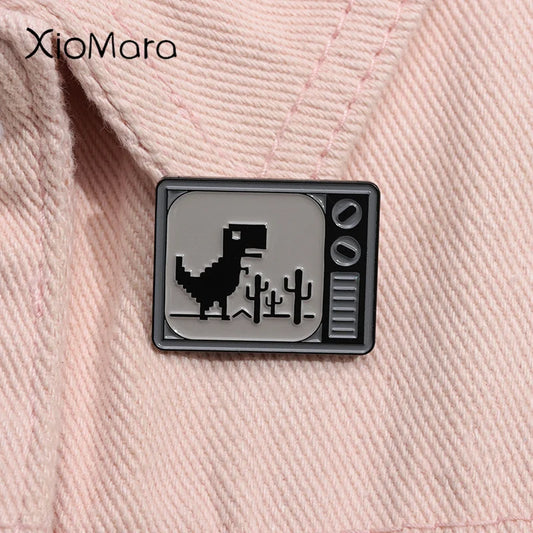 Dinosaur Enamel Pin Brooch Lapel Backpack Badge Jewelry Gift Wholesale