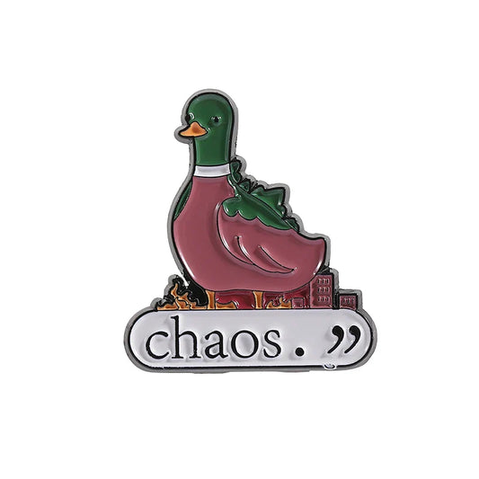 Cartoon Duck Enamel Pin Cute Animal Brooch Lapel Badge Jewelry Gift