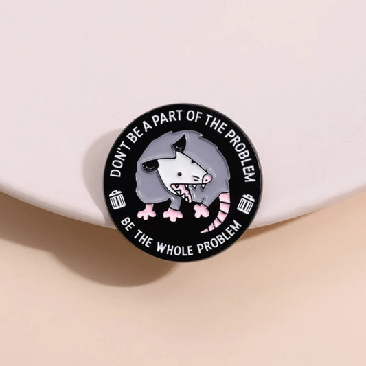 Possum Enamel Pin Brooch Lapel Badge Fashion Jewelry Accessories