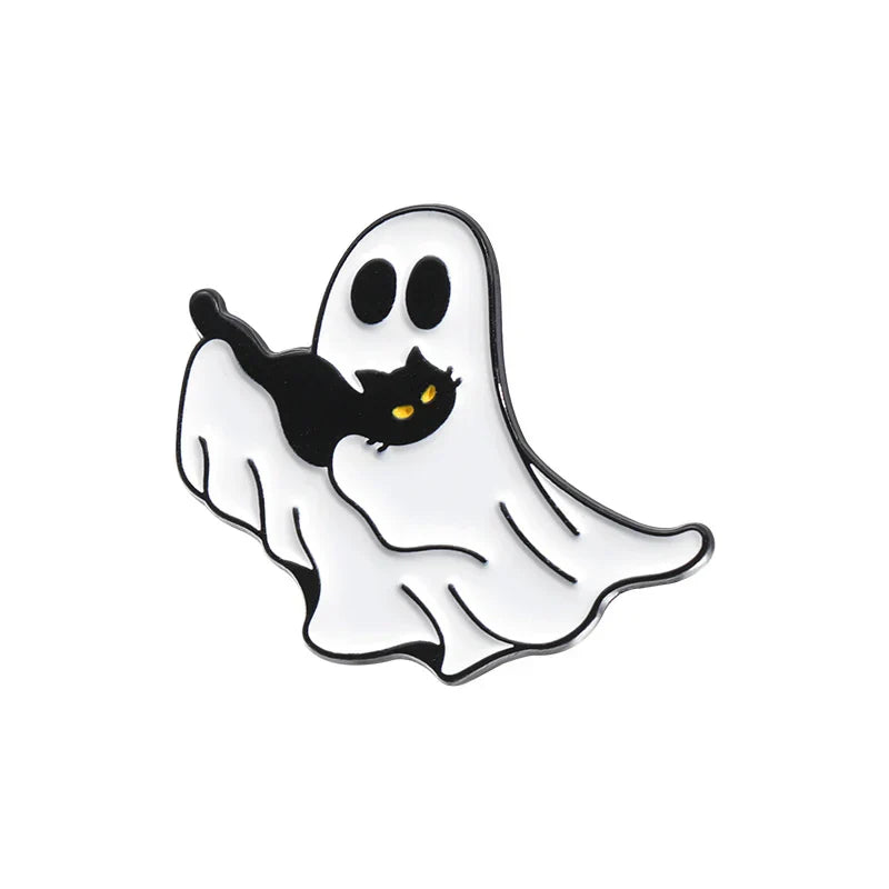 Cartoon Halloween Ghost Enamel Pins Brooches Lapel Backpack Badge Jewelry Gifts