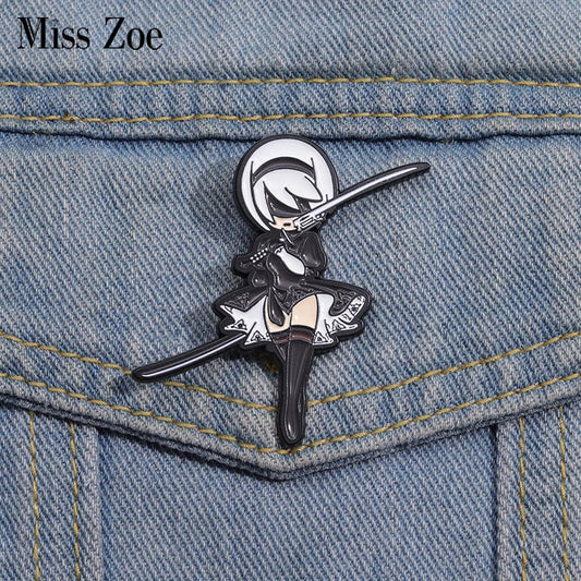 Cartoon Character Enamel Pins Adventure Game Brooches Lapel Badges Funny Jewelry Gift for Kids Friends