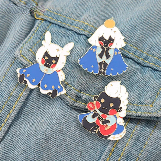 Funny Game Character Enamel Pins Brooches Lapel Badges Cute Cartoon Jewelry Gift Wholesale