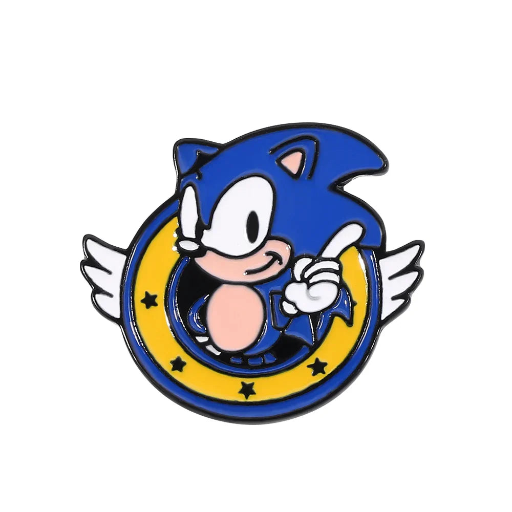 Sonic The Hedgehog Enamel Lapel Pin Badge Accessories