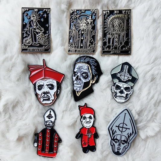 Ghost Band I Heart Papa Enamel Pin