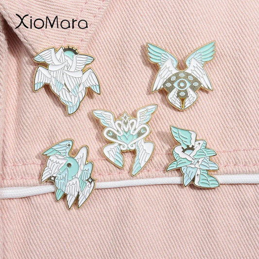Ophanim Angel Enamel Pin Biblically Accurate Brooch Lapel Badge Gift