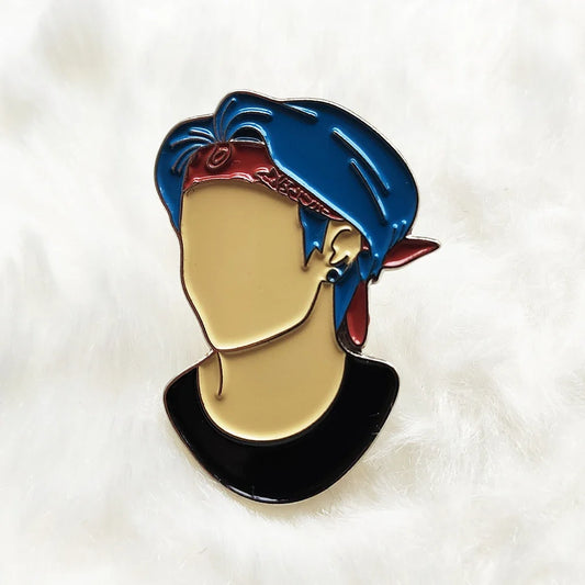 V Enamel Pin Kim Tae-hyung Kpop Brooch Lapel Fashion Gift
