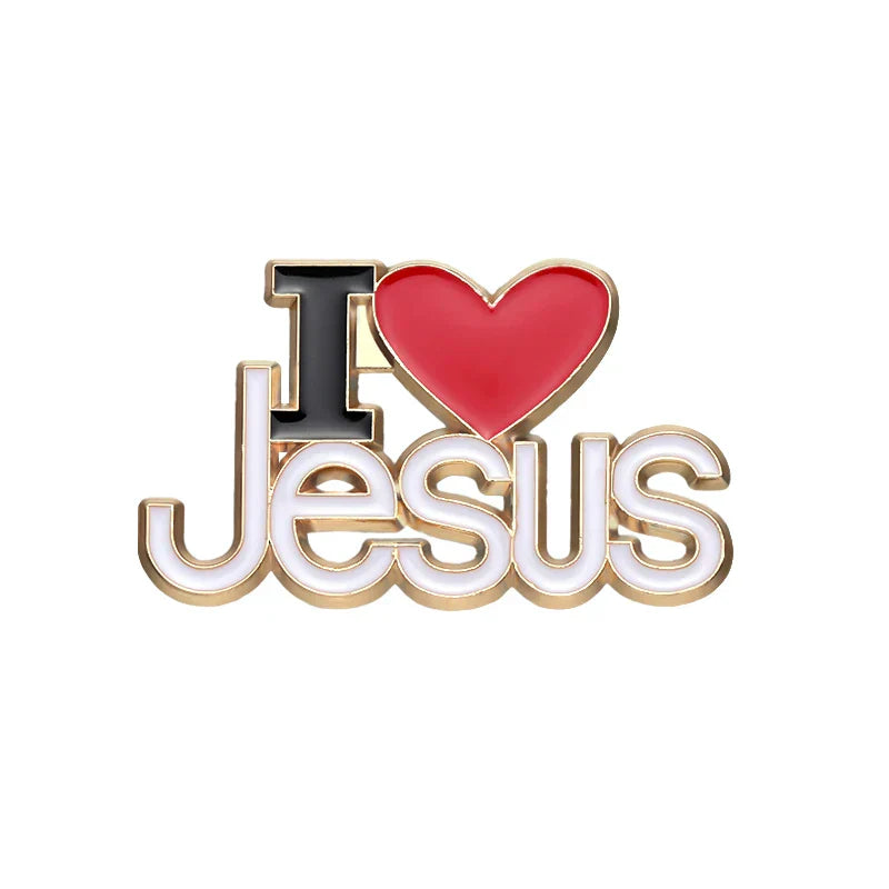 Custom Jesus Enamel Pins Christian Faith Brooch Lapel Badge Gift