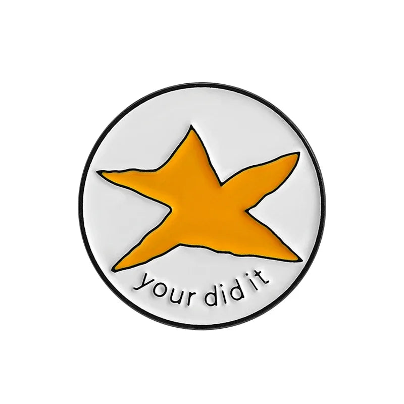 Did It Meme Star Enamel Pin Pentagram Brooch Lapel Badge Jewelry Gift