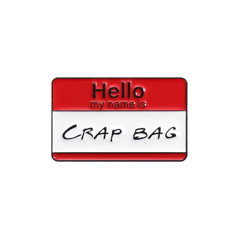 Comedy TV Character Enamel Pins Cartoon Humor Friends Brooches Backpack Lapel Badges Jewelry Gifts