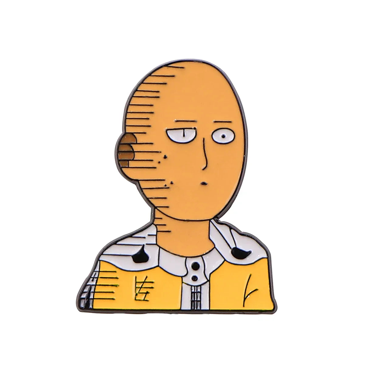 Cool Bald Man Anime Enamel Pins Brooch Lapel Badges Fashion Jewelry Gifts