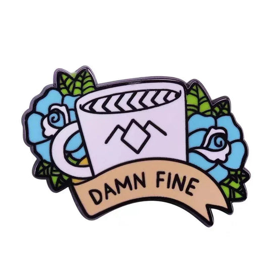 Twin Peaks Enamel Pin Horror TV Brooch Metal Badge Backpack Jewelry Gift Wholesale