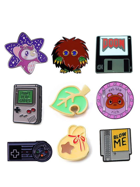 Retro Game Enamel Lapel Pin Badge Jewelry Accessories Gifts