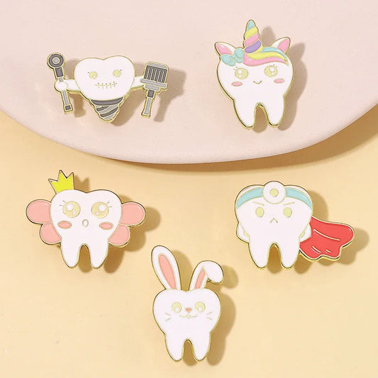 Organs Cool Teeth Enamel Pin Brooch Gift