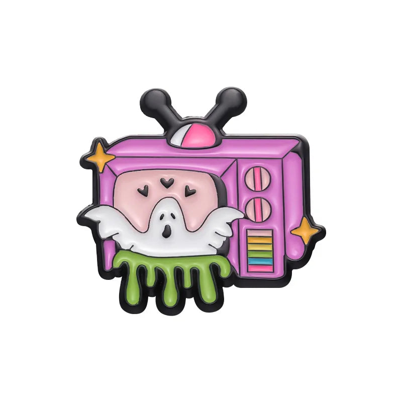 Cute Boo Halloween Enamel Pins Gothic Lapel Badge Jewelry Gifts